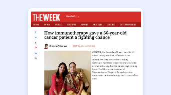 Immunotherphy Saved life of 66 years old lady