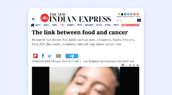 The link between Food and cancer 